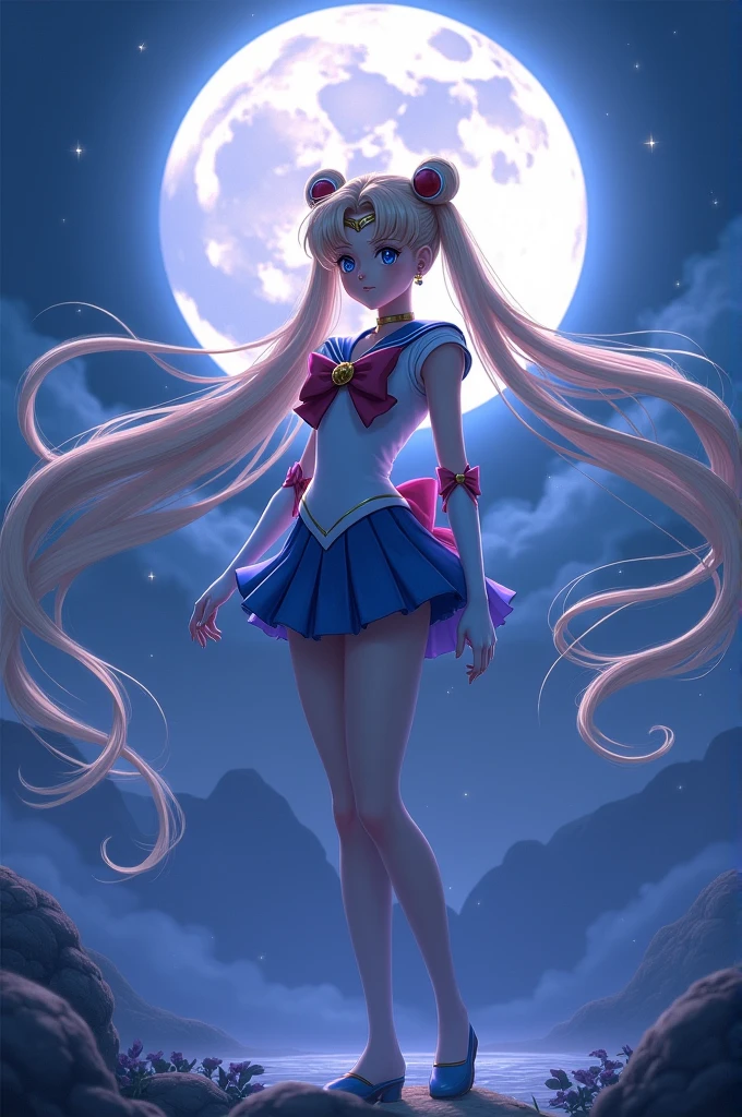 Sailor Moon avec une pleine lune
Haute qualité 8k 1.4 extremely detailed 