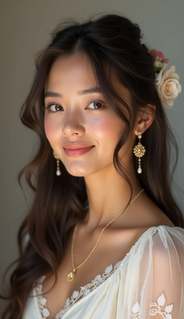 lovely princess woman, 20yo, charming, unique, individual, distinctive face,