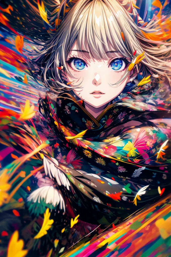 Long flowing black hair,Ponds, zydink, Farbe, Xuzhou ethnic group, 1 girl, Red scarf in the desert, battle pose, Looking at the ground, Long white hair, Floating hair, Koi print headdress, Chinese Long Sleeve Silver Cheongsam, Abstract gouache splash, Pink petals backgroung, Flying tulips, realisticlying, black colored hair, Falling leaves flutter, The background is pure, hight resolution, detaileds, RAW, photography, Sharp Re, Nikon D850 Film, Stock photo of Jeffries Lee 4, Kodak Portra 400 Camera, F1.6 shots, Rich colors, Ultra-realistic vivid textures, Dramatic Lighting, Unreal Engine, Art Station Trends, Synestil 800, Long flowing black hair,