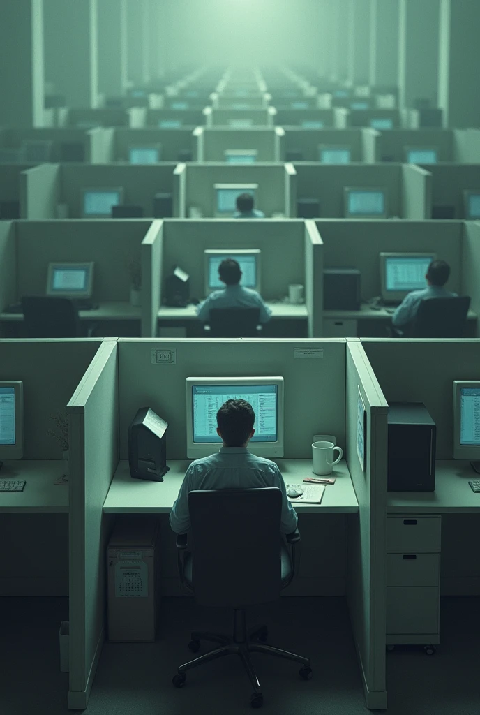 Design me a cubicle on the time loop concept