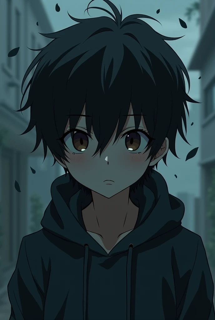 Sad boy anime bang