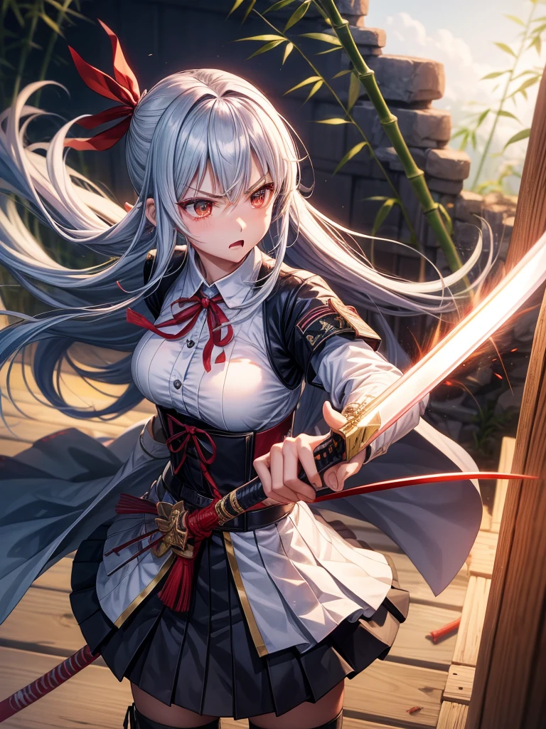 Female Banchou、bad、Yankee、Special Attack Uniform、、Glare、Turn on the 、Red ribbon、Bamboo sword、tobacco、tobacco、Combat posture、Rage、well、I love you、Ye Yu's ancestor Wei Luo Shewei Demon World、Serious、Mabu-dashi 、Heaven and the world are self-respecting