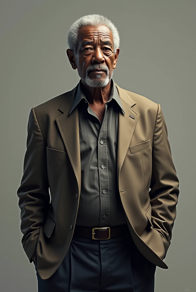 Create Morgan Freeman , standing