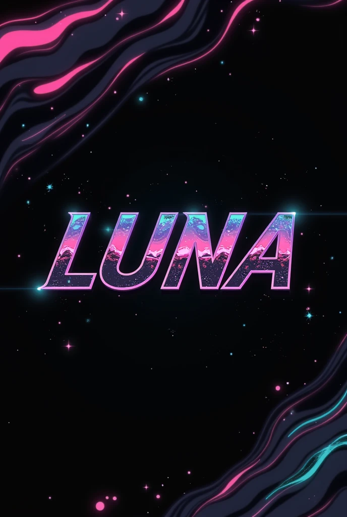 High resolution, logo spelling swiftly “Luna” cool, Jdm theme, anime theme, Cyberpunk vibe name spelling, brand logo, logo for tshirt, brand logo “LUNA”, neon vibes, acid trip vibes, acid trip, shooting stars, acid trip inside “LUNA”, acid trip, hallucinations inside “LUNA”, Waves of hallucinations, black, techno hallucinations inside “LUNA”, Acid trip hallucinations inside “LUNA” , Waves of hallucinations inside “LUNA, splash, 