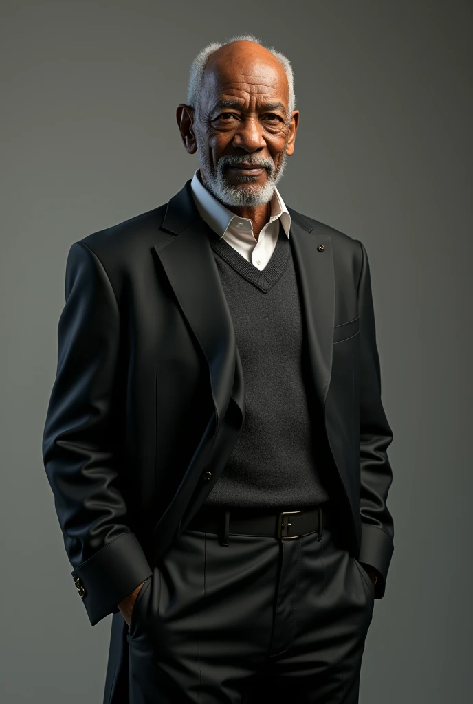  Create Morgan Freeman avatar  , standing 