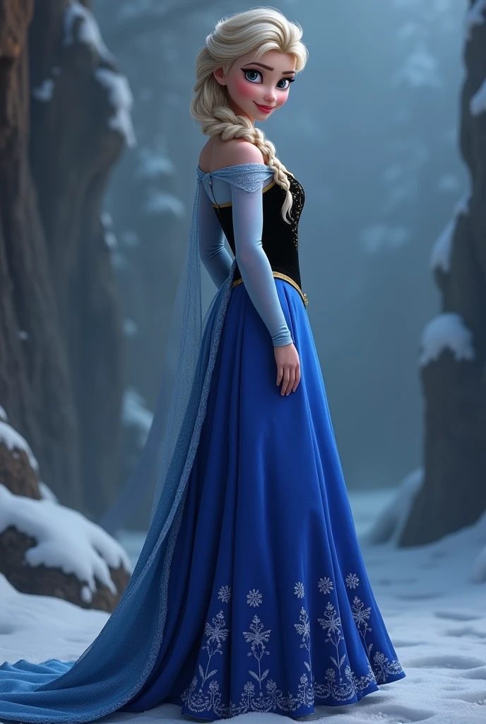 Photo of Arendelle showing glutes, slapping the buttocks, (Slim and tight), after rape, clothed torned sex, cum on leggings, cum, ((cum on clothes:1.8))