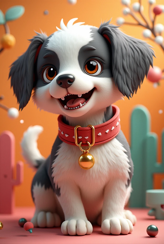 cree moi un collier pour chien drole