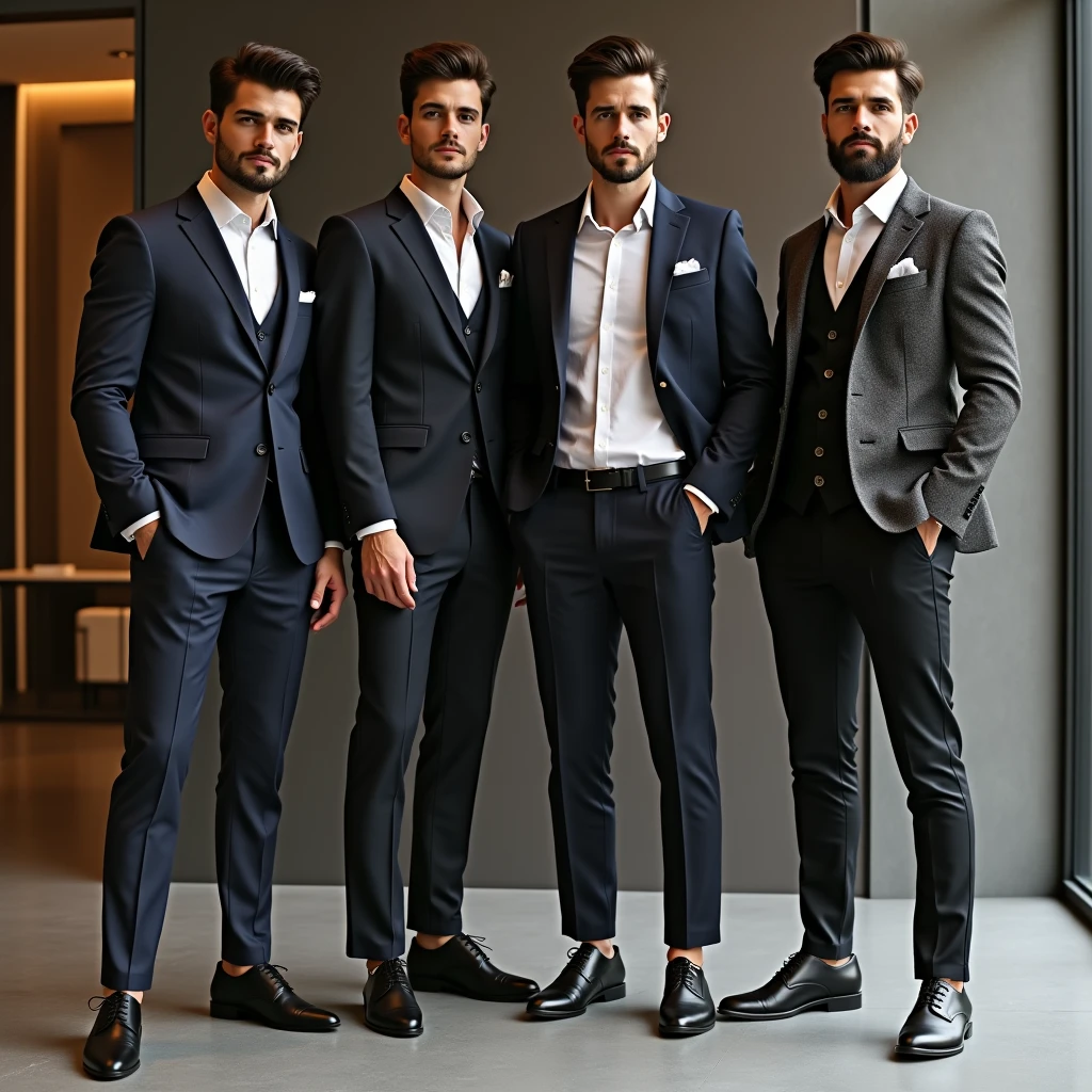 Make a collection about men&#39;s fashion, para uma loja de dropshipping, something that refers to men&#39;s fashion, shoe type, clothes something like that