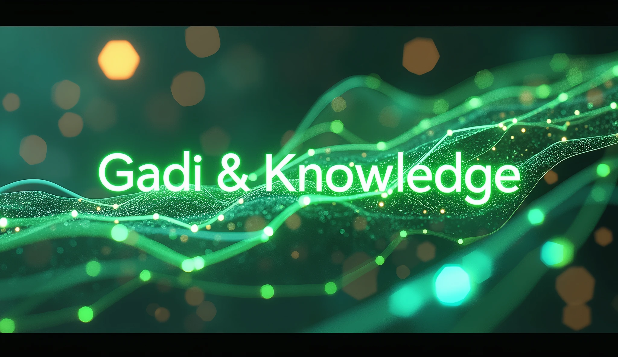 Create prism image with greenish lines and name GADI & Knowledge