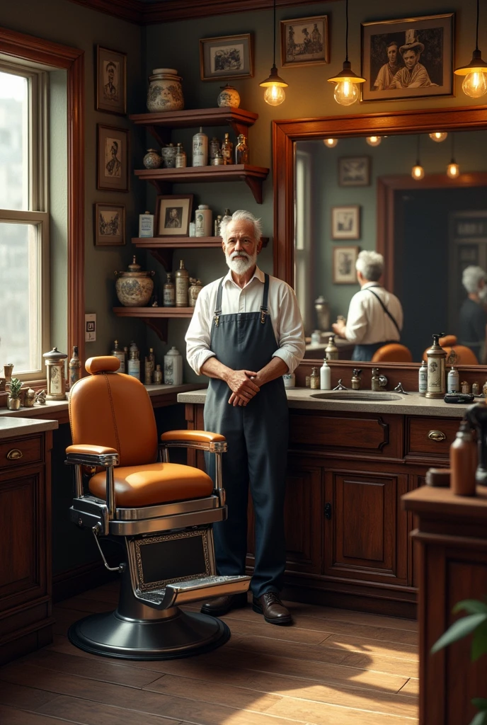 Old barber shop, very beautiful, but simple.