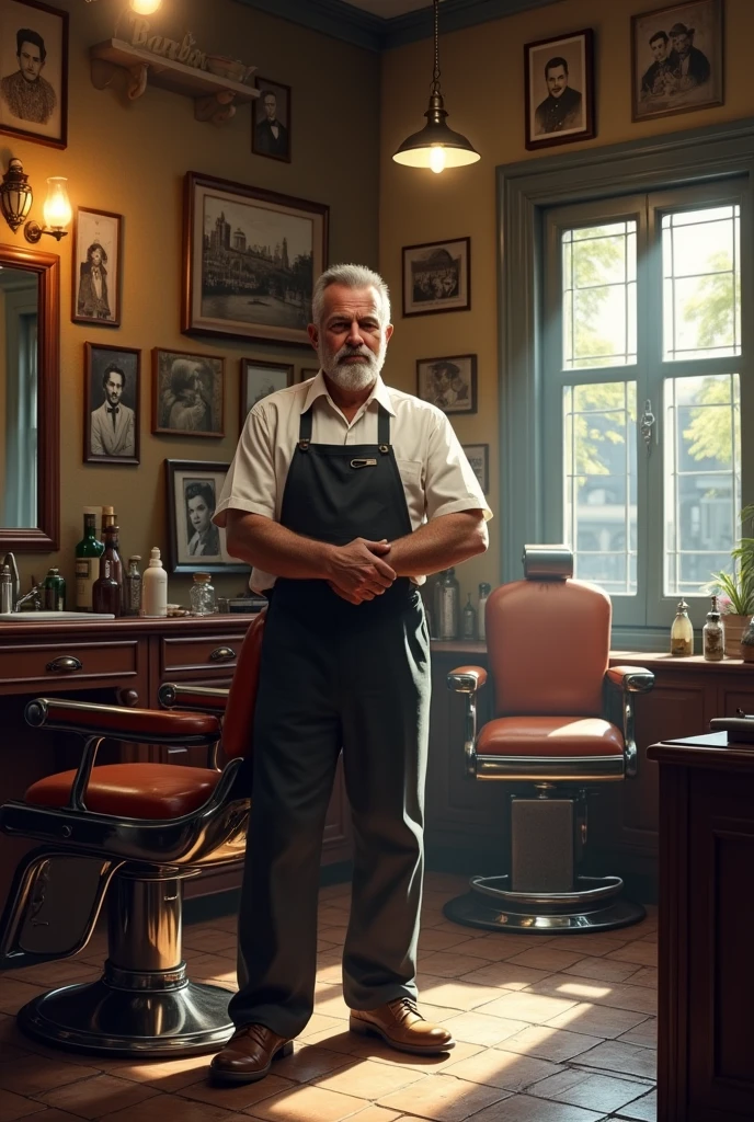 Old barber shop, very beautiful, but simple.
