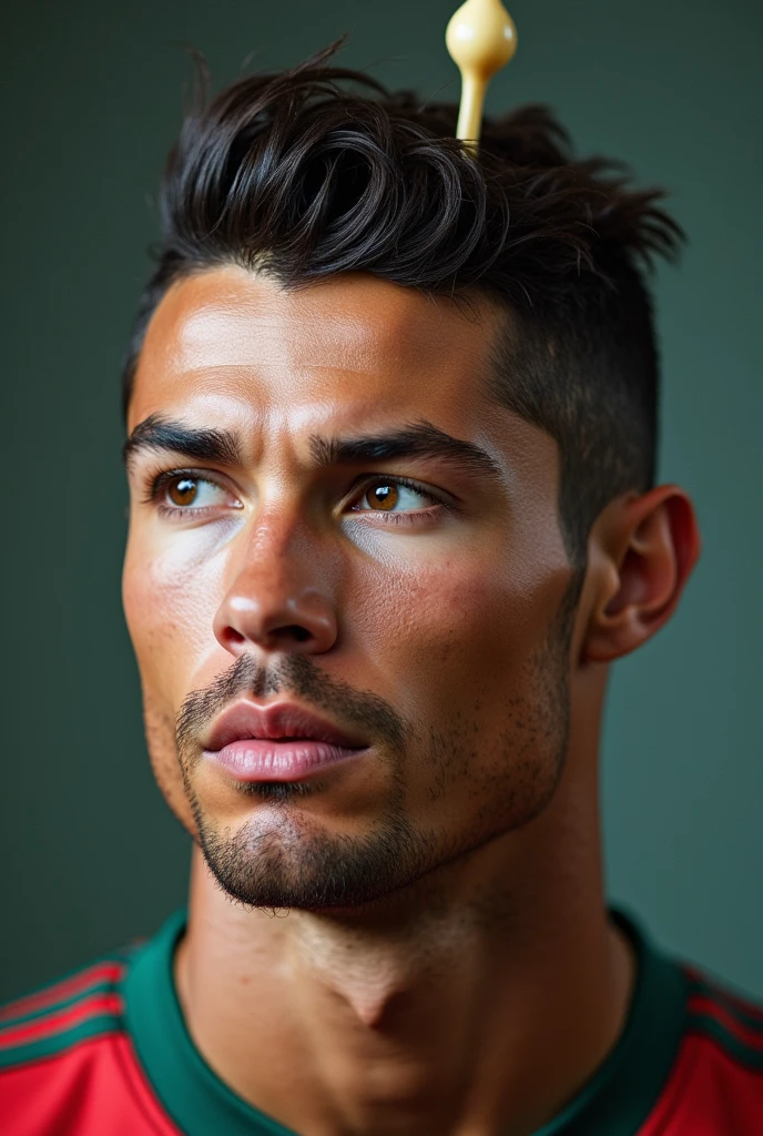 A penis on Christiano Ronaldo&#39;s head 

