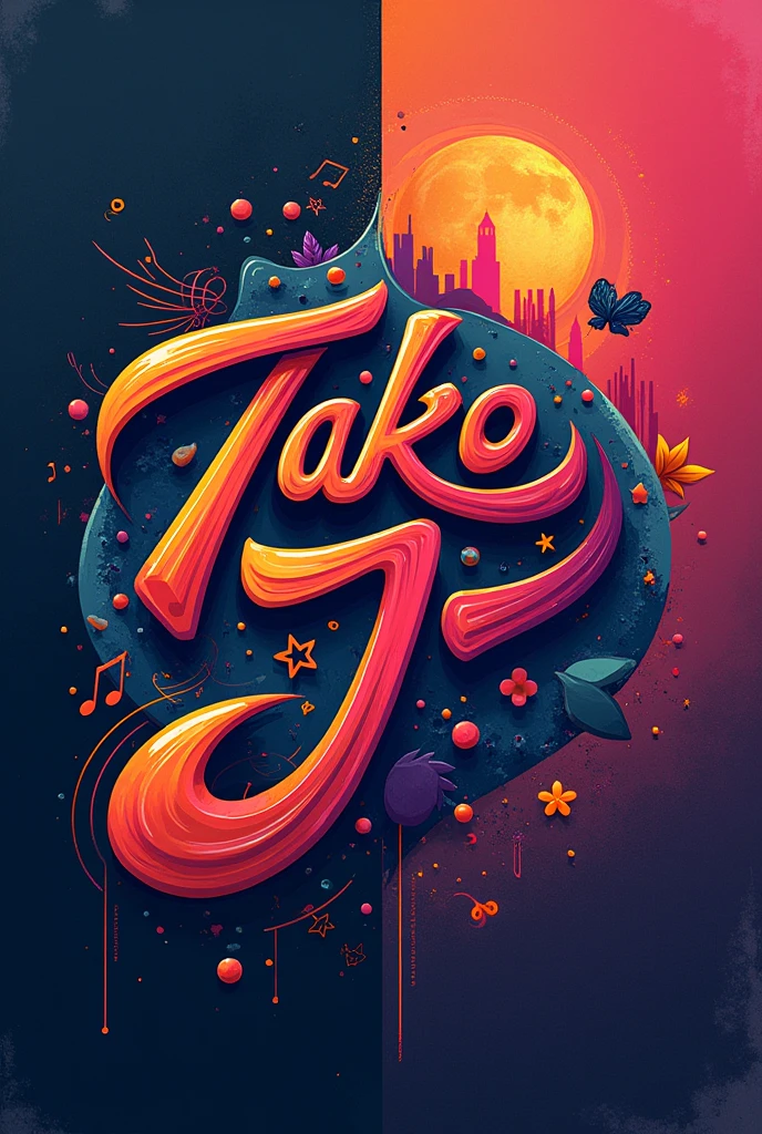 Tako&jhyung logo with a hip hop, R&B, and indie pop vibe