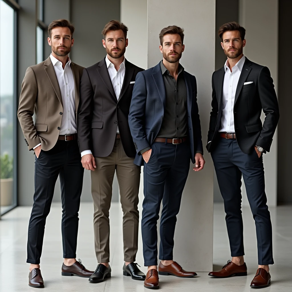 Make a collection about men's fashion, para uma loja de dropshipping, example type of clothing