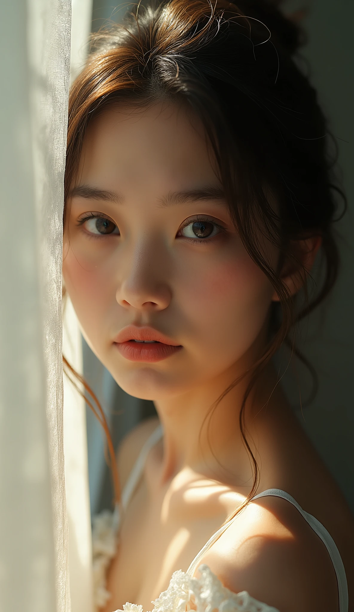 lovely princess woman, 20yo, charming, unique, individual, distinctive face, sexy, mysterious, touching, innocent, peaceful, soothing,