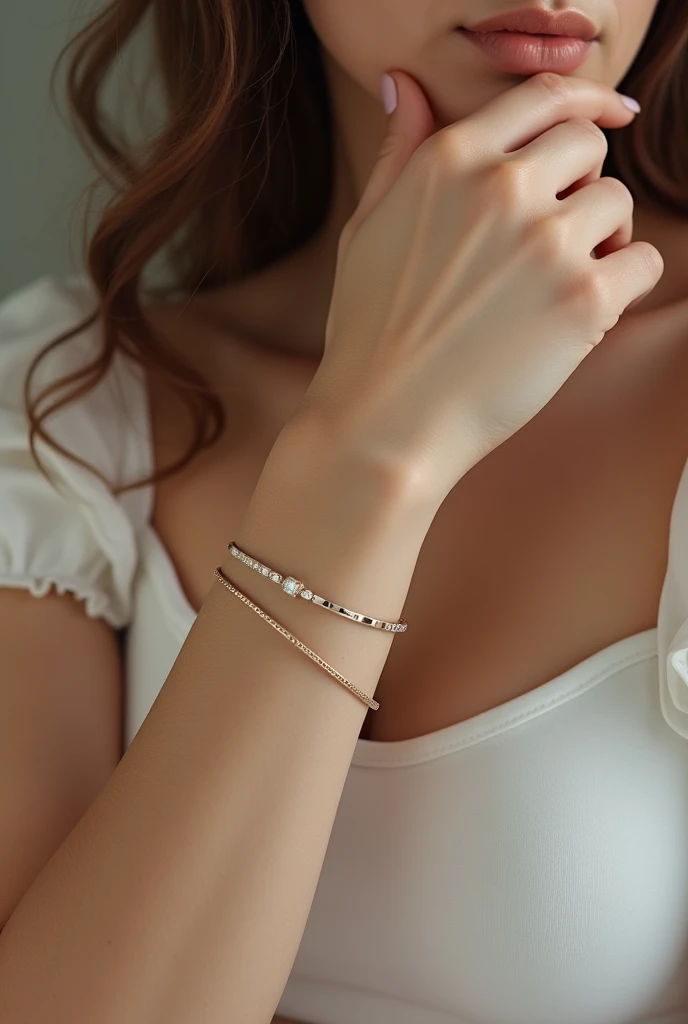 white gold bracelet