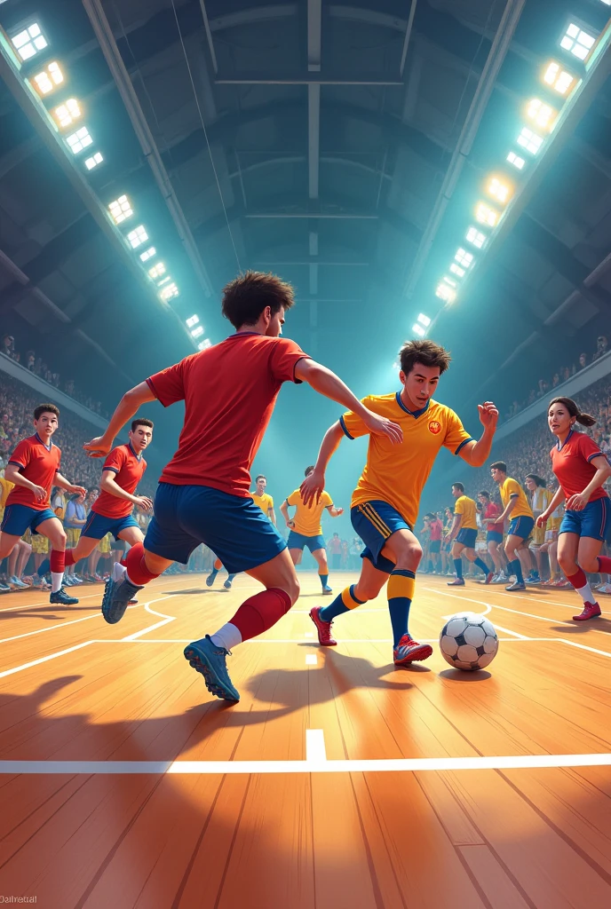 But I told you on a futsal court