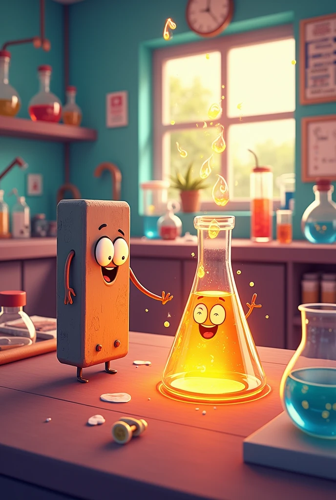 A cartoon about thermal expansion