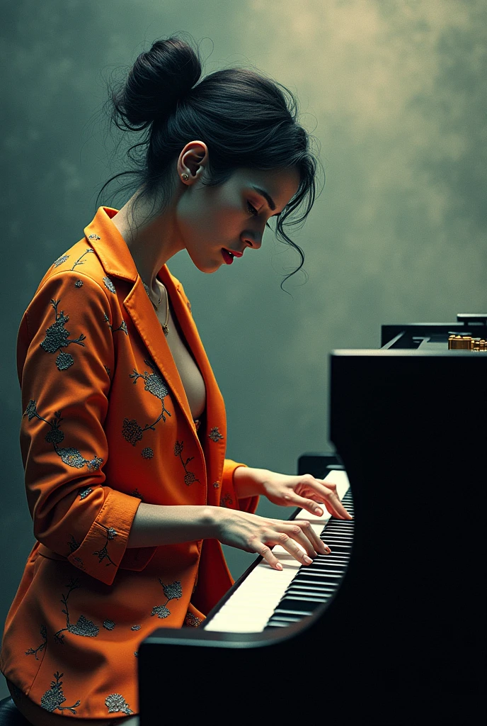 Avant-garde jazz　Singing while playing the piano、Female musicians