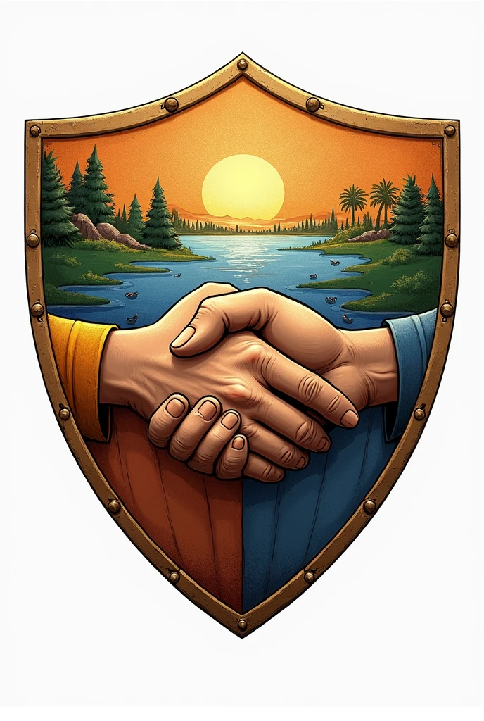 A shield for an institution that works with people with disabilities called "Solidarity World"
