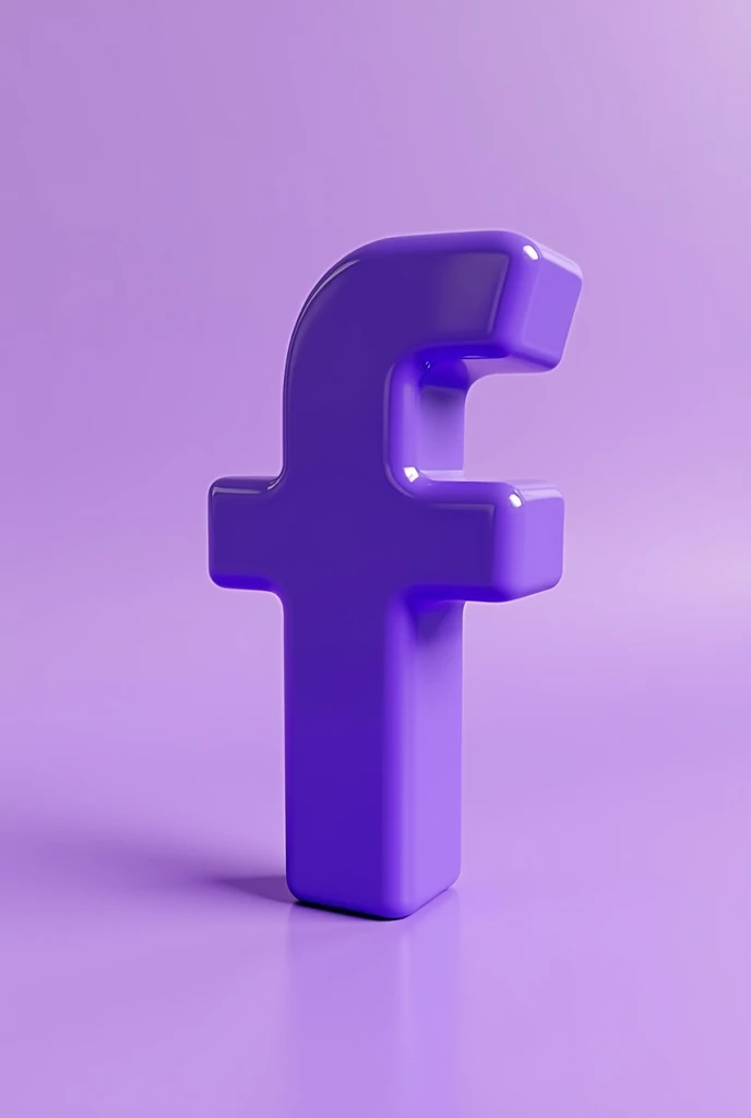 purple facebook 3d icon