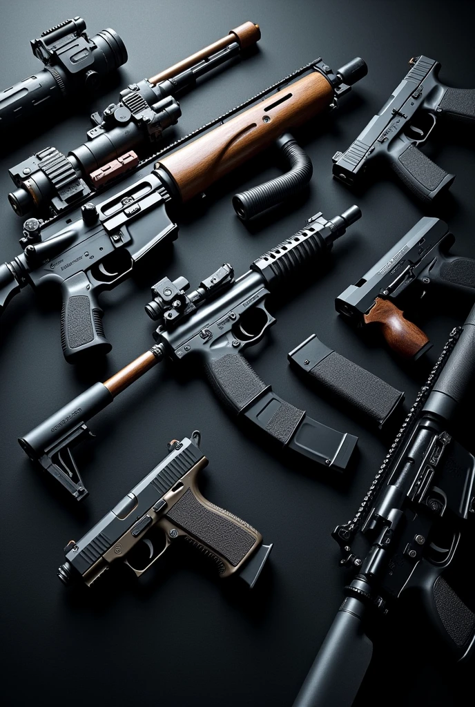 I have a gun channel and I want something eye catching with guns
