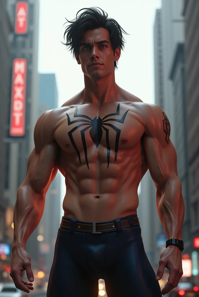 (8k, CRU photo, highest quallity), (full body shot shot:1.3), (tall face:1.4), blue colored eyes, 1, white pale skin, (messy dark hair:1.6), (Spiderman Pose), (pale skin:1.5), (New York City:1.6), (Super heroi:1.5), (((peter parker:1.4))), () realisitic, (((fully naked))), Kale, (((1 big penis perfeito:1.3))), 1 amazing penis, (((1 beautiful penis:1.2))), 1 beautiful penis, 1 big penis, 1 male penis, male scrotum, perfect scrotum, Male structure, Male genitalia, handsome man, facade, details Intricate, Olhos e cílios extremely detailds, muscular male, manly, masculine, soft lighting, cinematic lighting, portraite, Exposing the pectoral muscles, male model, muscular, torn open, defined body, slr digital, hyper qualit, Fujifilm XT3, clear as crystal, 8k hd, high détail, Ultra photo realism, of her, ((realisitic skin), ((pores)), ((high détail skin)), Volumetric Light, manlyha, distant, complex 3D visualization, high détail, 1 nice man (NSFW) gazing at viewer (pureerosface_In 1:0.6), puros, pele humana geKaleína , (peito Kale), muscles, vivid details, hyperrealisitic, beautiful background, octane rendering, best qualityer, work of art, extremely detaild, Computer Graphics, unity, Wallpapers (realisitic, photorealisitic: 1.37), splendid, fine-details, work of art, best qualityer, offcial art, extremely detaild CG unity 8k Wallpapers, (((whole body))), ((Correct Body Structure)), (((Correct dissection))), (((Depth of field:1.5))),