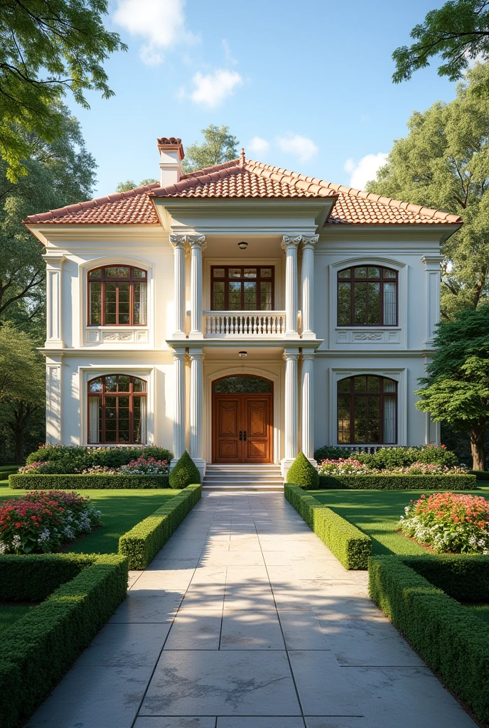 beautiful house view from outside