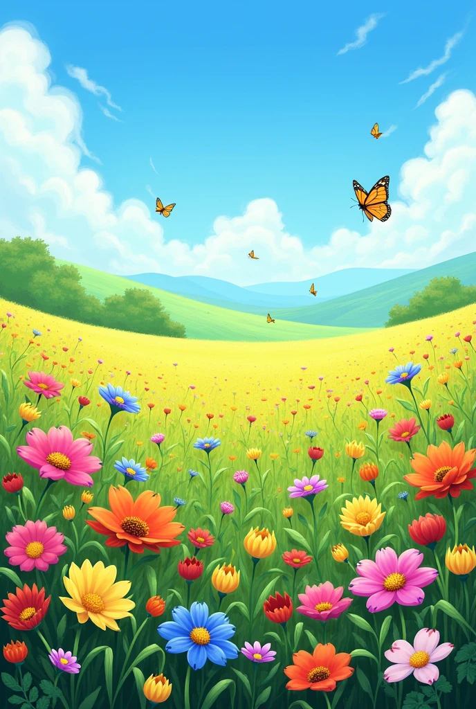 A field of flowers