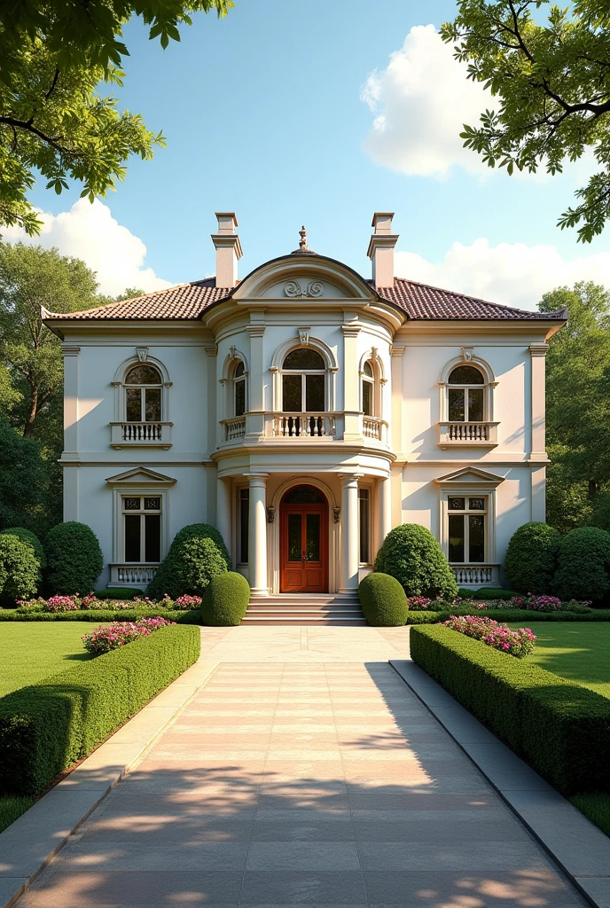 beautiful house view from outside