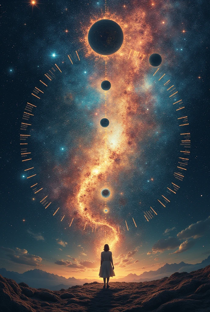 Make a poster thats about cosmic calendar 