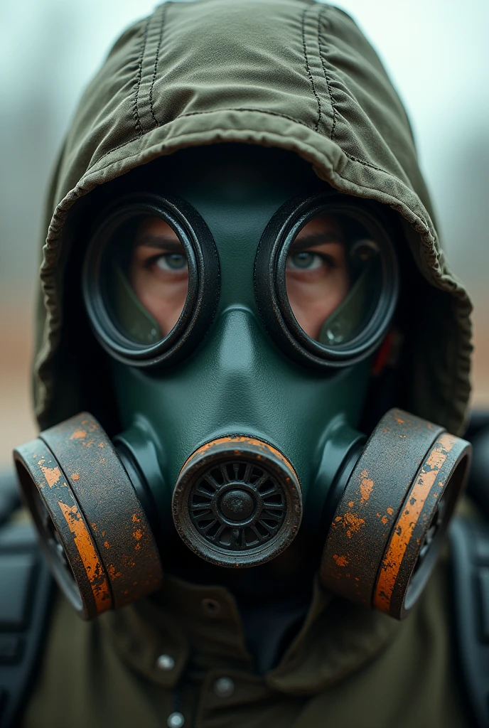 Gas mask p.o.v