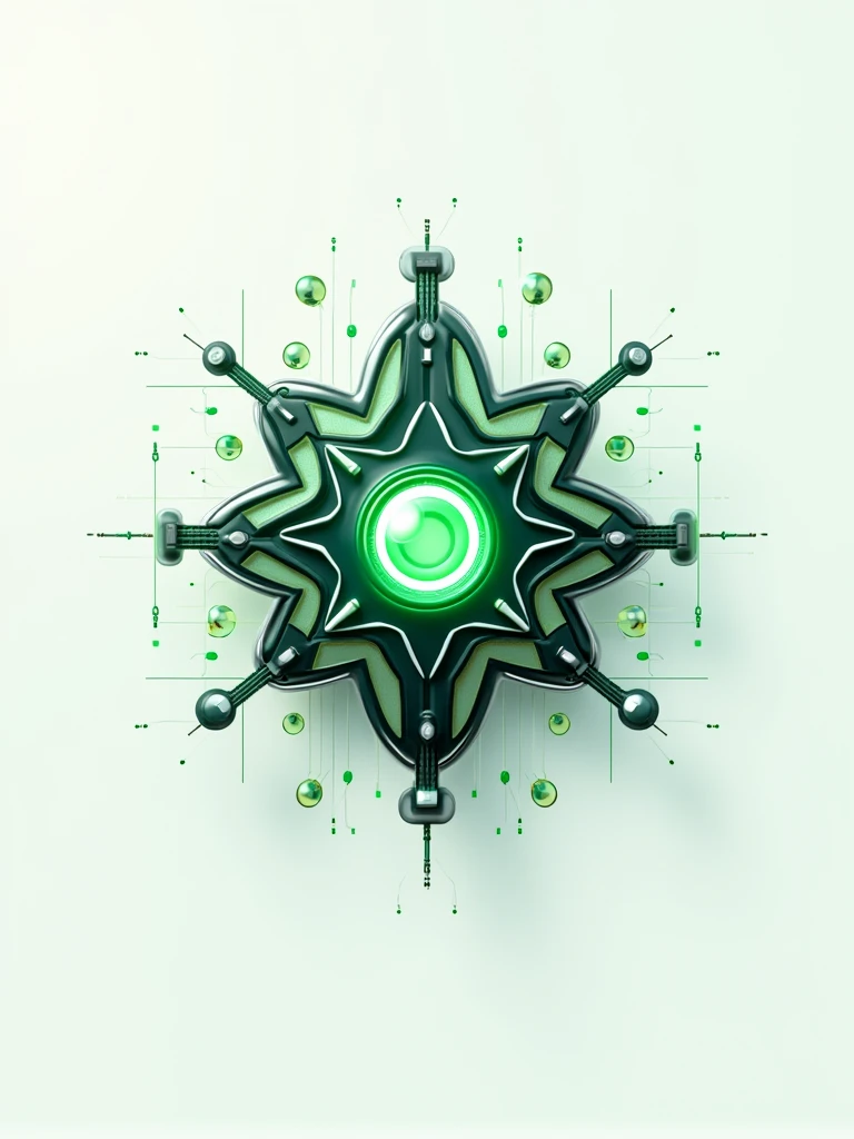 Create a sleek and modern logo for "Verdao na veia ," an Instagram page dedicated to AI-generated artwork. The design should blend elements of technology and art. Use a clean, futuristic font for the name "Verdao na veia" and incorporate abstract, geometric shapes or neural network motifs to represent AI. The color palette should be vibrant and digital, with shades of green , white, and silver to evoke a sense of innovation and creativity. The overall look should be eye-catching, professional, and convey the cutting-edge nature of AI in art