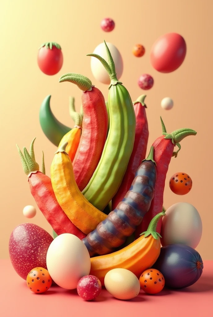 Egg legumes 3d