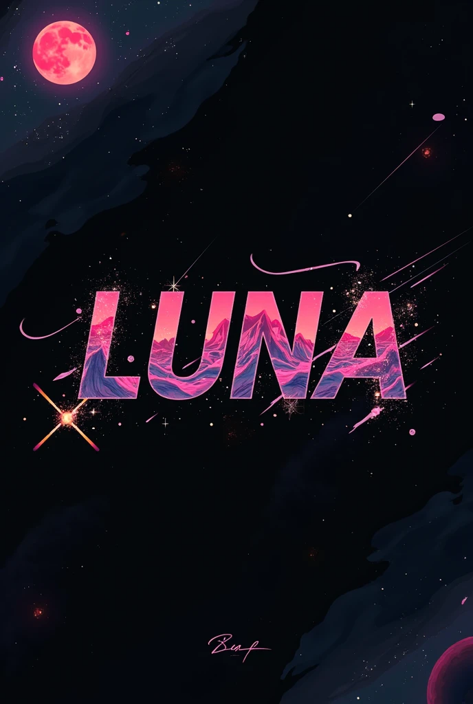 High resolution, logo spelling swiftly “Luna” cool, Jdm theme, anime theme, Cyberpunk vibe name spelling, brand logo, logo for tshirt, brand logo “LUNA”, neon vibes, acid trip vibes, acid trip, shooting stars, acid trip inside “LUNA”, acid trip, hallucinations inside “LUNA”, Waves of hallucinations, splash, waves of futuristic hallucinations, futuristic wave, stars in the background, red strange moon, waves of despair, black,