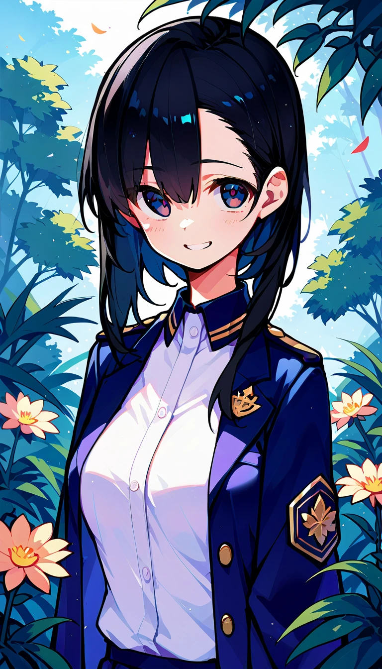 beauty Black Hair smile uniform