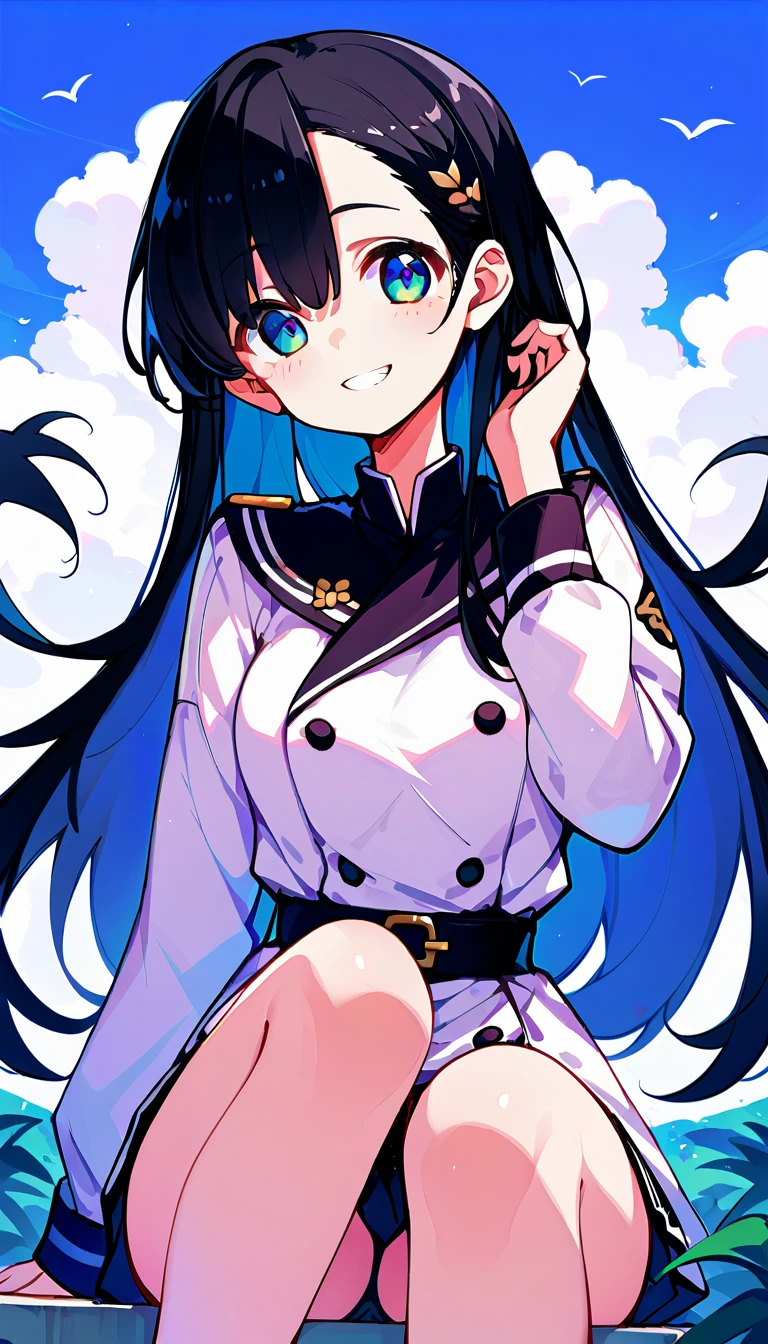beauty Black Hair smile uniform
