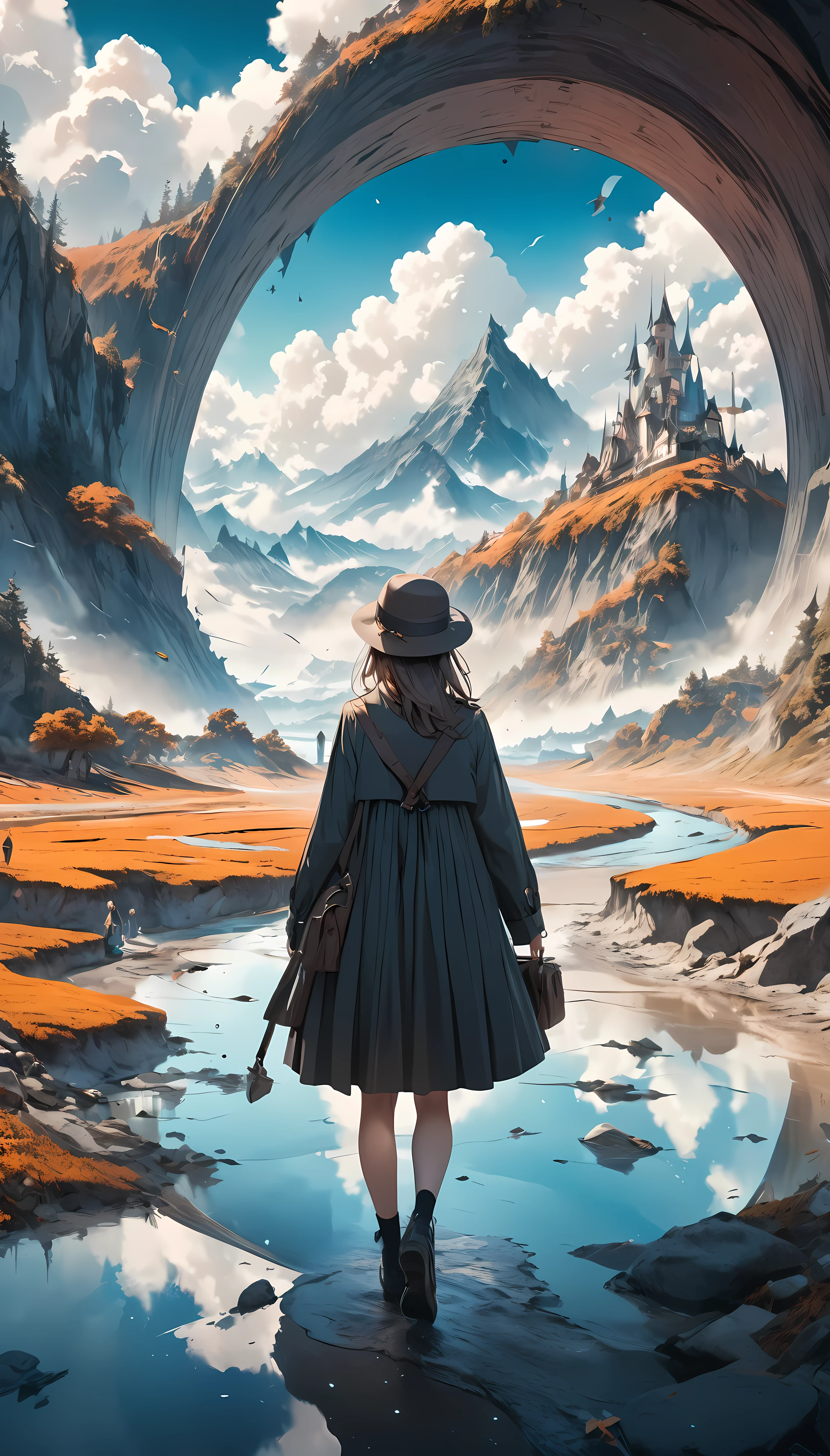 Surreal scene