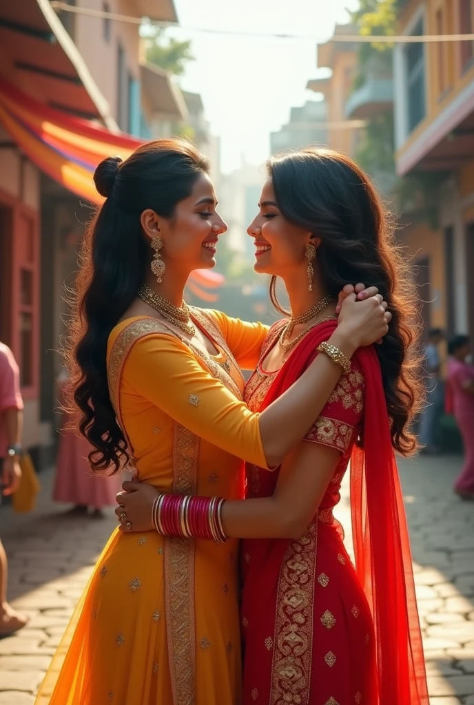 shraddha Kapoor and kriti sanon hug
