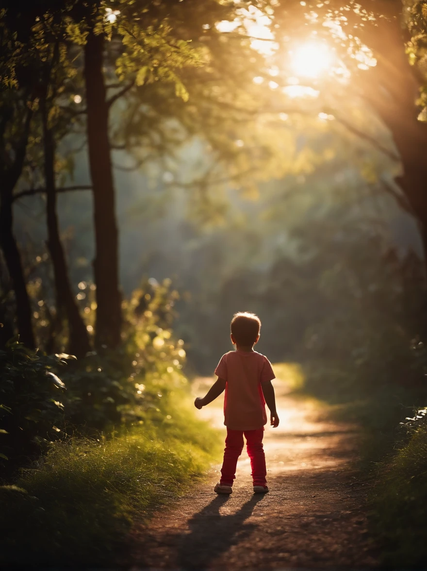 「The child chases the backlight,Holding fantasy of the future in hands。Like a new generation of technology,Give them unlimited possibilities,Open up the unknown and strange world。Let us follow in their footsteps,explore、Innovation,Reshape the future。」