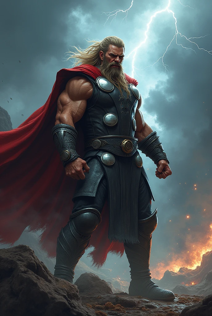 Thor in savage face