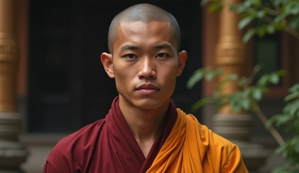 Cambodia handsome monk 