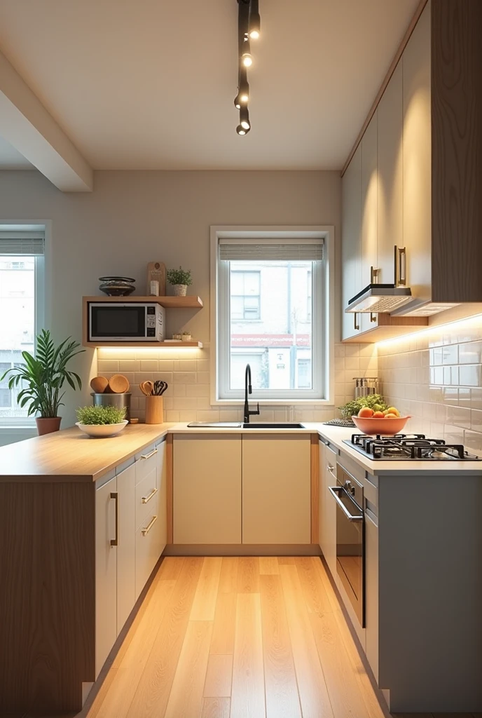Create a kitchen for a student residence for 4 people