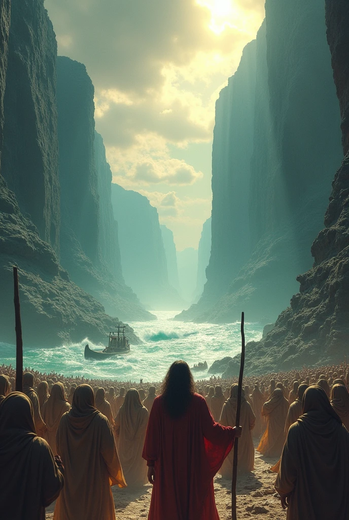 the Parting of the Red Sea, where Moses led the Israelites