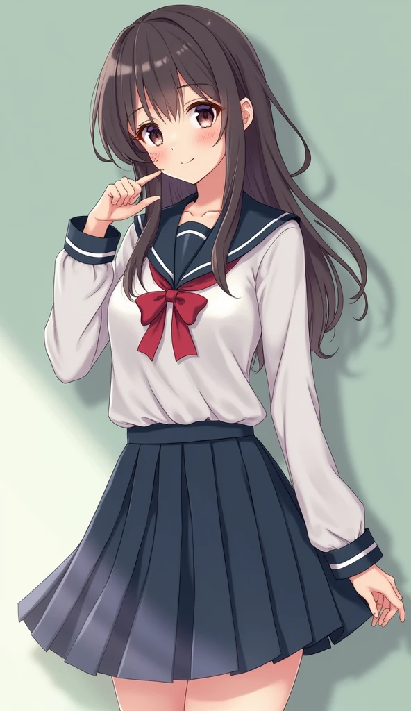 High school girl, high school girl uniform, lovely, neat, calm, happy, innocent, peaceful, soothing, youthful, irreplaceable