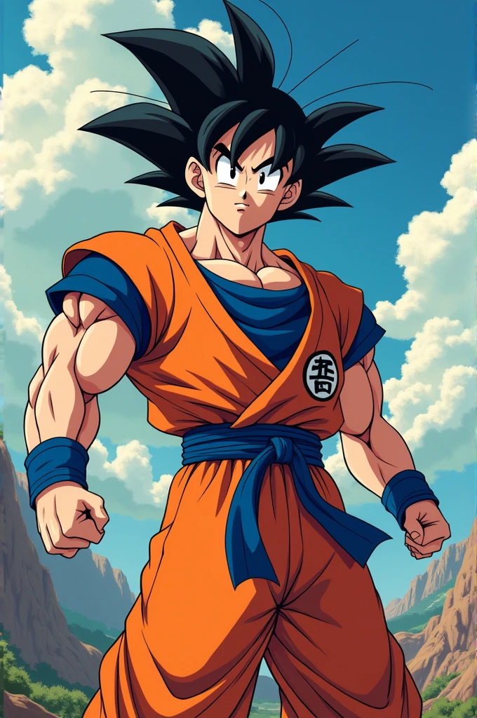 Generate an image of Goku from Dragon Ball Z