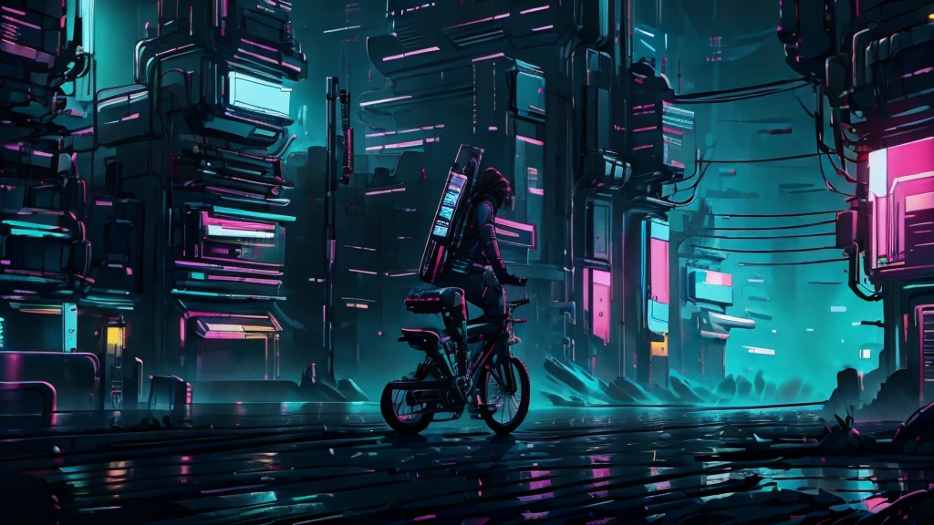 Night city ,cyberpunk , Bike