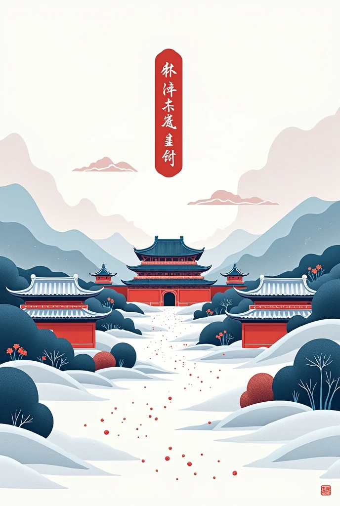 Package cover，Graphic design，Neatly arranged lines，Line，Outline the outline of Tiananmen Square, Temple of Heaven，White predominantly，Minimalist