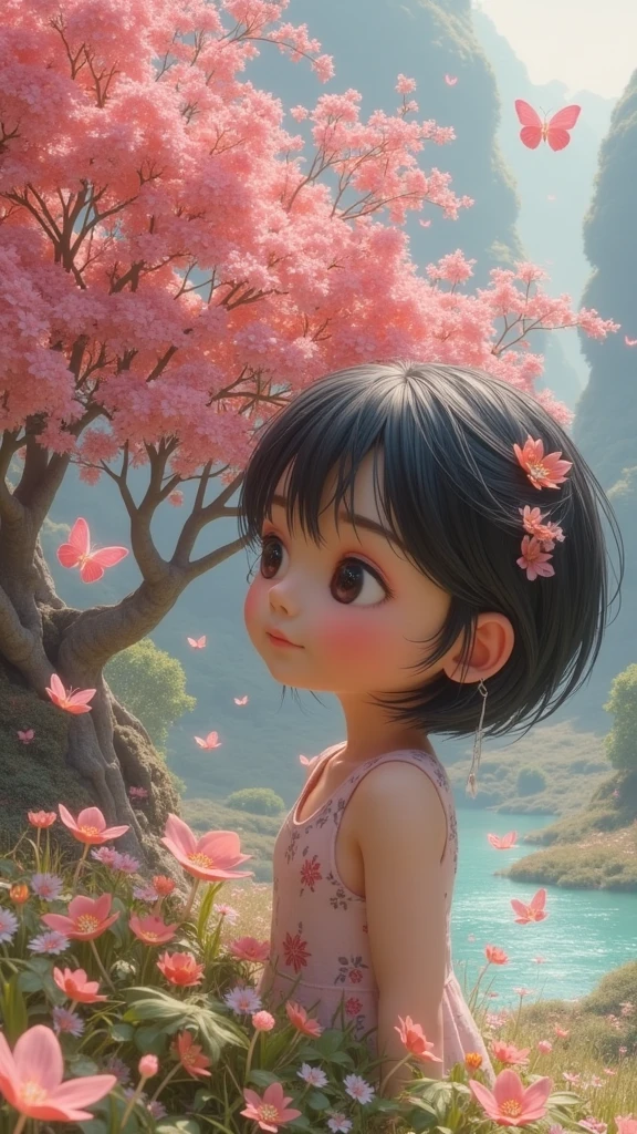 With nature background