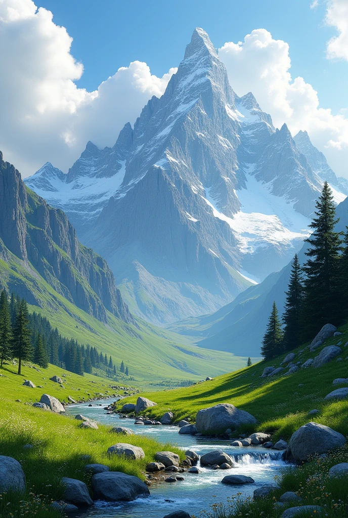 Mountain view in Switzerland